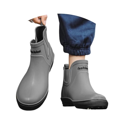 Barfuß Gummistiefel Herren Extra Weit Atmungsaktiv Halbhoch Atmungsaktiv Wasserdicht Gummi Stiefeletten Sommer Leichte Hiking Boots für Gartenarbeit Landwirtschaft Angeln Spaziergang mit dem Hund Barfuß Gummistiefel Herren Extra Weit Atmungsaktiv Halbhoch Atmungsaktiv Wasserdicht Gummi Stiefeletten Sommer Leichte Hiking Boots für Gartenarbeit Landwirtschaft Angeln Spaziergang mit dem Hund von Generic