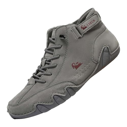 Barfussschuhe Herren Wasserdicht, Alpaca Barfuss Schuhe Damen, Leder Halbhoch Alpaca Barfußschuhe, Komfort Barefoot Shoes Unsex, Ldeck Barfussschuh Atmungsaktive Orthopädische von Generic