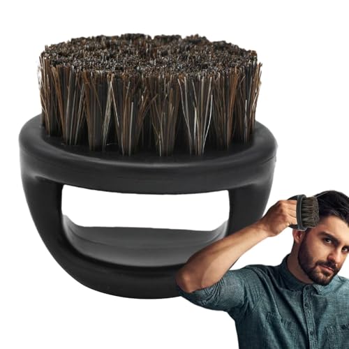 Bartpinsel mit Wildschweinborsten | Tragbarer Bartpinsel Wikinger für Männer mit Griff, Bartpflege für Männer für Zuhause und Reisen, einfaches Auftragen von Bartöl oder Balsam von Generic