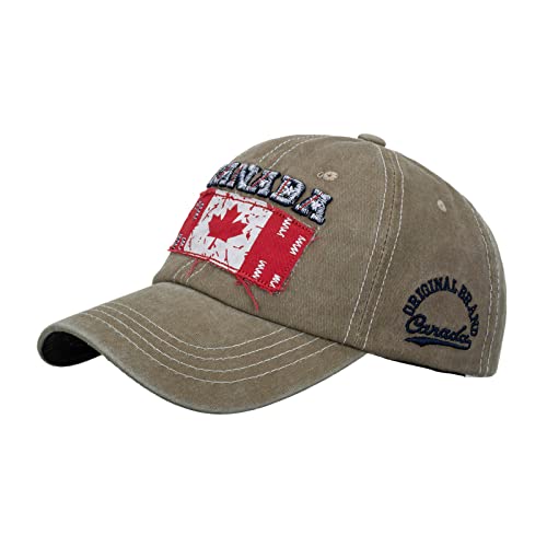 Base Caps Männer Mode Frauen Männer Sport Leeter Print Atmungsaktive Strand Baseballmütze Hip Hop Hut Sonnenhut Cap Schwarz Herren Snapback (Khaki, One Size) von Generic