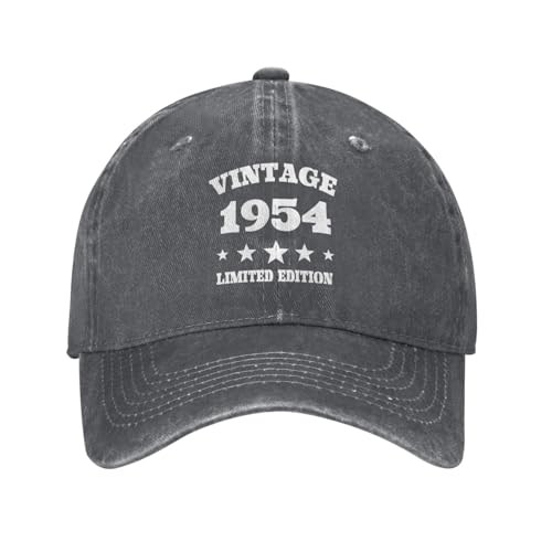Baseball Cap 1954 Geburtstagsgeschenke 71 Jahre Limited Snapback Cap Unisex Baseballmütze Mode Baseballkappe Für Reisen Running Outdoor von Generic