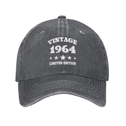 Baseball Cap 1964 Geburtstagsgeschenke 61 Jahre Limited Baseballkappe Unisex Baseballmütze Verstellbare Snapback Cap Für Außenbereich Outdoor Running Baseball Cap 1964 Geburtstagsgeschenke 61 Jahre Limited Baseballkappe Unisex Baseballmütze Verstellbare Snapback Cap Für Außenbereich Outdoor Running von Generic
