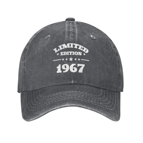 Baseball Cap 1967 Limited Birthday 58. Awesome Since Trucker Hut Verstellbare Baseballkappe Klassisch Snapback Cap Für Reisen Running Outdoor von Generic