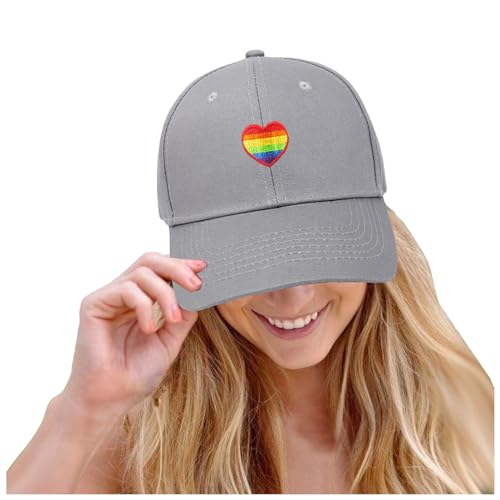 Baseball Cap Damen Herren Baumwolle Regenbogen,Baseball-Mütze Unisex Verstellbar Basecap Sonnenschutz Baseballkappen Sport Cap Sonnenhut für Sport Reisen Draußen von Generic