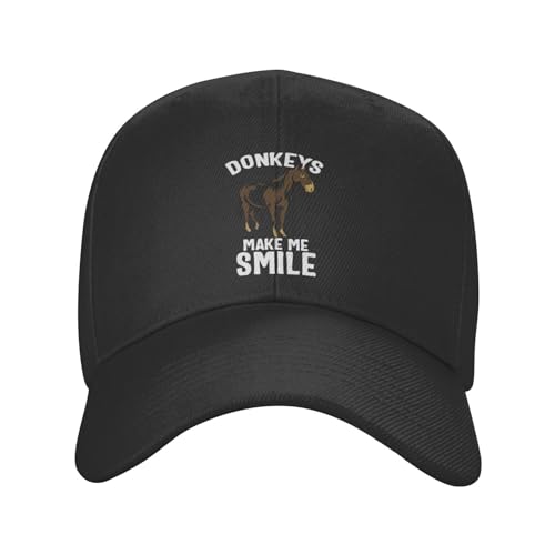 Baseball Cap Esel Bringen Mich Zum Lächeln Baseballkappe Verstellbare Trucker Hut Mode Golf Caps Für Golf Reisen Running von Generic