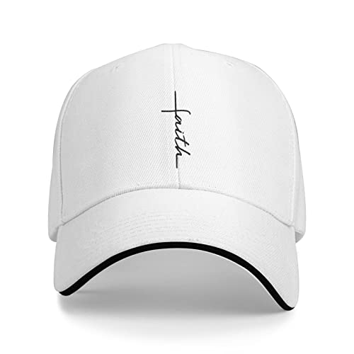Baseball Cap Glaube Kreuzschrift Christentum Jesus Gray Trucker Hut Klassisch Baseballkappe Verstellbare Golf Caps Für Outdoor Golf Running von Generic
