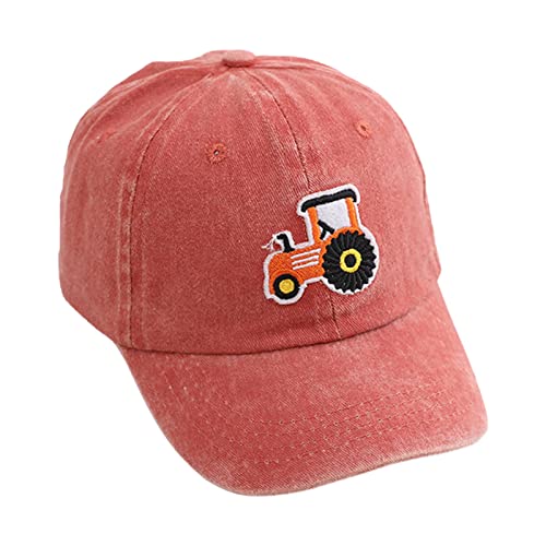 Baseball Cap Jungen Kinder Basecap Mädchen Cartoon Traktor Caps Sonnenhut Kids Mütze Snapback Cap Verstellbare Kappe Hut Sport Mütze für Reisen Sonnenhut UV Schutz Kinder Schirmmütze 2-5 Jahre von Generic