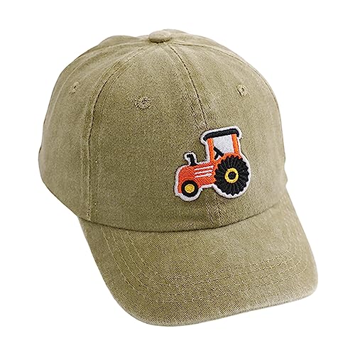 Baseball Cap Jungen Kinder Basecap Mädchen Cartoon Traktor Caps Sonnenhut Kids Mütze Snapback Cap Verstellbare Kappe Hut Sport Mütze für Reisen Sonnenhut UV Schutz Kinder Schirmmütze 2-5 Jahre von Generic