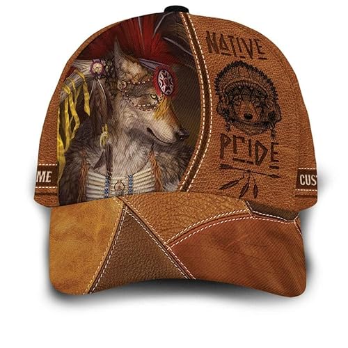 Baseball Cap Personalisierter Indianer Capatmungsaktive Mütze Sonnenschutz Baseball Kappe Outdoor Basecap Für Tennis, Reisen, Auf Reisen von Generic