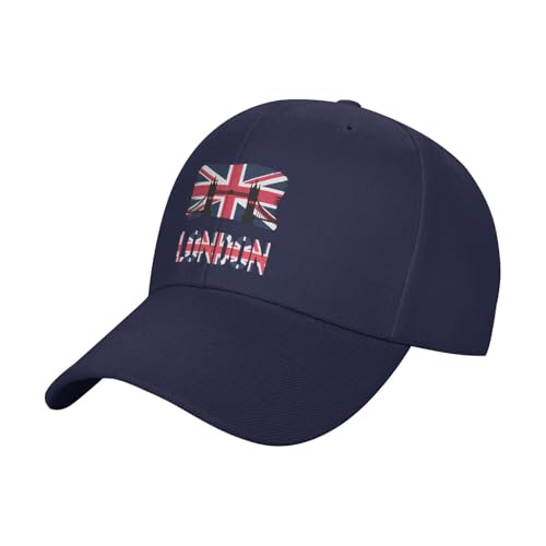 Baseball Cap Union Jack, Britische Flagge, London Bridge Baseballkappe Klassisch Baseballmütze Unisex Trucker Hut Für Außenbereich Running Reisen von Generic
