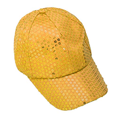 Baseball Fitted CapKappe Basecap Athletic Camping Urlaub Freizeithut Bequem Einfarbig Wanderhut Atmungsaktive Baseballkappe Hip Hop Personalisiert Paillette Mützen Color Mats Unisex Baseballmützen von Generic