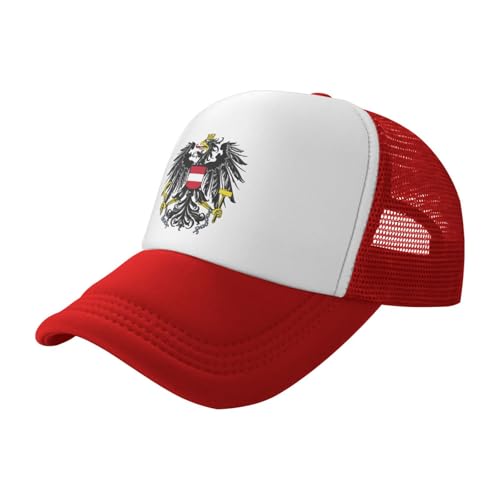 Baseballkappe Mit Republik Österreich Staatswappen Unisex Outdoor Baseballs Cap Kappe Polyester Baseball Mützen Erwachsenen Baseboard Baseballkappen Verstellbar Athletic Baseball Cap von Generic