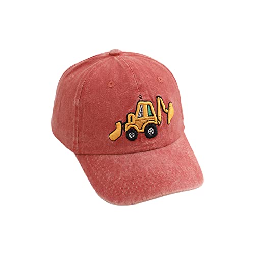 Basecap Kinder Jungen Kappe Kinder Jungen Bagger Cap Auto Bagger Baseballcap UV Schutz Baseballkappe Einstellbar Baseballmütze Snapback Caps Baumwolle Basecap Sportkappe 2-5 Jahre von Generic