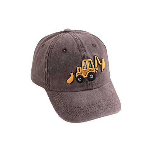 Basecap Kinder Jungen Kappe Kinder Jungen Bagger Cap Auto Bagger Baseballcap UV Schutz Baseballkappe Einstellbar Baseballmütze Snapback Caps Baumwolle Basecap Sportkappe 2-5 Jahre von Generic