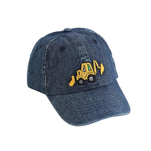 Basecap Kinder Jungen Kappe Kinder Jungen Bagger Cap Auto Bagger Baseballcap UV Schutz Baseballkappe Einstellbar Baseballmütze Snapback Caps Baumwolle Basecap Sportkappe 2-5 Jahre von Generic