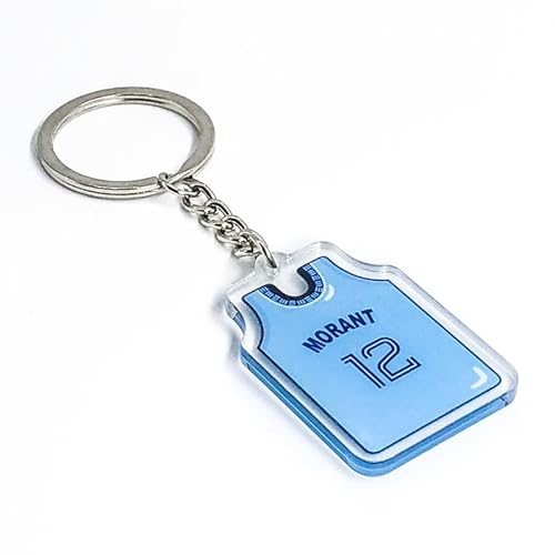 Basketball Spieler Schlüsselanhänger - Kultige Hoops Stars Sammlerstück Geschenk für Fans, Männer, Frauen & Sammler - Sportzubehör, Ja Morant, Small von Generic