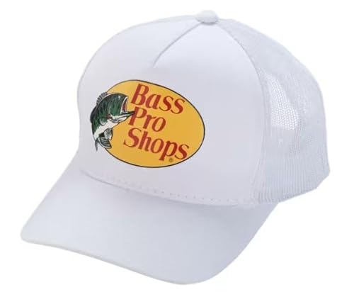 Bass Original Fishing Pro Trucker Hat Mesh Cap - Adjustable Snapback Hat for Men and Women-Great for Hunting, Fishing, Travel, Weiss/opulenter Garten, M von Generic