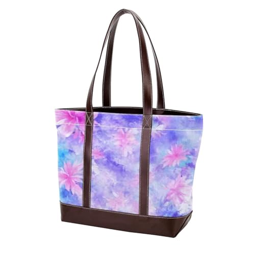 Batikfärbung Art-179 modische gewaschene strapazierfähige Ledergeldbörse für Damen, mit Tragegriff oben, mit Taschen, Reißverschluss von Generic