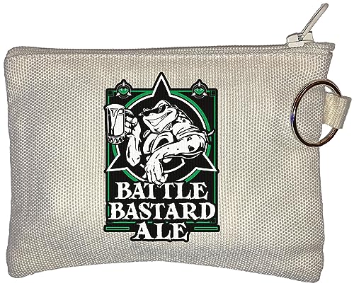 Battle Bastards Ale Funny Retro Logo Kleine Geldbörse mit Geldbörse Beige One Size von Generic