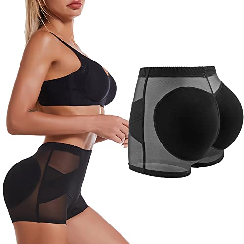 Bauchweg Unterhose Damen, Shapewear Damen Butt Lifter Po Push Up Gepolsterter Unterhose mit Hüfte Pads Enhancers Fake Ass Miederhose Damen Body Shaper Hip Enhancer Unterhose Miederpants von Generic