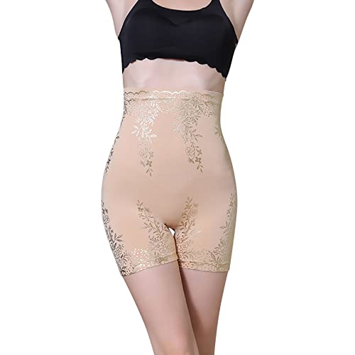 Bauchweg Unterhose Damen Shapewear Spitze Miederhose Hohe Taille Figurformende Unterwäsche Leggings Body Shaper Miederpants Hoch taillierte Body Shaper Shorts Shapewear für Frauen von Generic