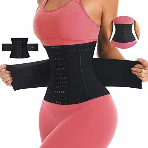 Bauchweggürtel Damen Korsett Sport Waist Trainer Corset Bauchweg Abnehmen Unterbrust Corsage Verstellbarer von Generic