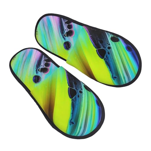 Baumwolle Pantoffeln Batik-Schmetterling Rutschfeste Slippers Flauschiges Hausschuhe Für Weihnachten Den Alltag Draußen L von Generic