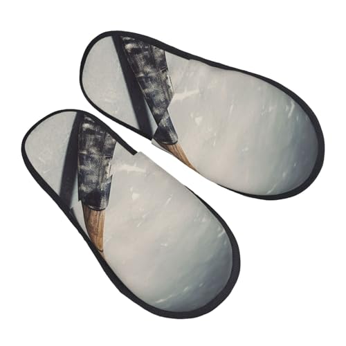 Baumwolle Pantoffeln Hockeyschläger Rutschfeste Hausschuhe Weiches Pantoffeln Für Unisex Schlafzimmer Draußen M von Generic