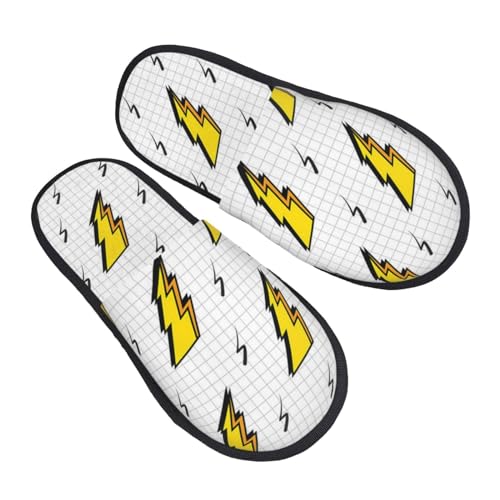 Baumwolle Pantoffeln Lichtbolzen Wärme Hausschuhe Rutschfeste Pantoffeln Für Draußen Weihnachten Drinnen L von Generic