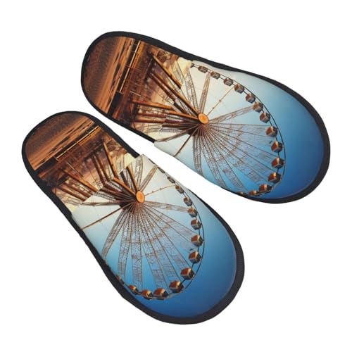 Baumwolle Pantoffeln Riesenrad Luxuriös Pantoffeln Gemütlich Hauspantoffeln Für Weihnachten Unisex Den Alltag M von Generic