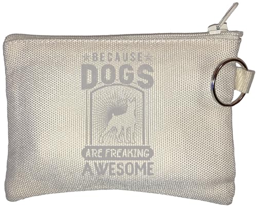 Because Dogs Are Freaking Awesome Kleine Geldbörse mit Geldbörse Beige One Size von Generic