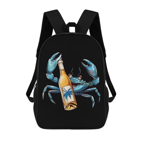 Bedruckt Laptoptasche Blaue Braukrabbe Laptop-Rucksack Lässiger Wanderrucksack Für Reisen, Universität, Schule, 42X32X14Cm Bedruckt Laptoptasche Blaue Braukrabbe Laptop-Rucksack Lässiger Wanderrucksack Für Reisen, Universität, Schule, 42X32X14Cm von Generic