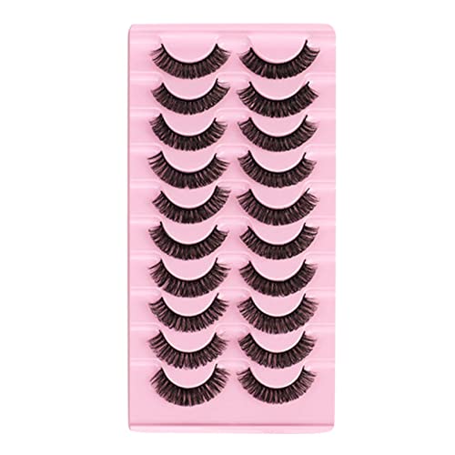 Beliebte Strip Lashes Private Labels Faux Mink Wimpernverlängerungsstreifen Deep Eyelash Eyeliner Stempel (D, One Size) von Generic