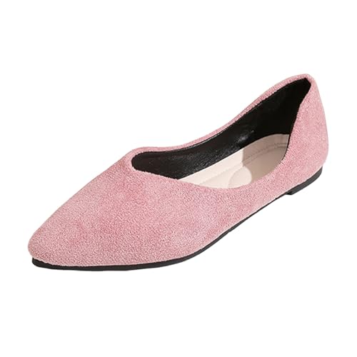 Bequeme -Schlupfballerinas mit quadratischer Zehenpartie Outdoor Schuhe Damen Wasserdicht Damen Schuhe Winter Flach 40 von Generic