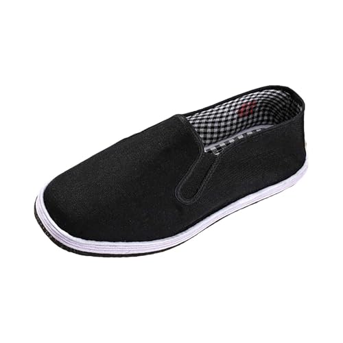 Bequeme Schuhe zum Gehen Stoffschuhe Herren Atmungsaktive Arbeit Ganz Schwarz Imitation Tausendschicht Arbeitsschuhe Damen Arbeitsversicherung Reifenboden Moccasins für Männer mit Unterstützung Bequeme Schuhe zum Gehen Stoffschuhe Herren Atmungsaktive Arbeit Ganz Schwarz Imitation Tausendschicht Arbeitsschuhe Damen Arbeitsversicherung Reifenboden Moccasins für Männer mit Unterstützung von Generic