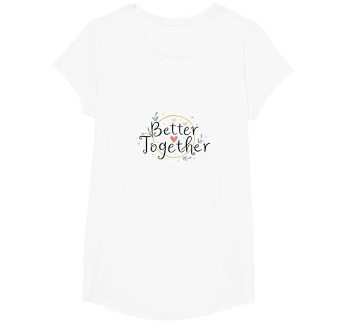 Better Together: Romantisches Liebeszitat für Paare T-Shirt, Girls, Weiß, XS Better Together: Romantisches Liebeszitat für Paare T-Shirt, Girls, Weiß, XS von Generic