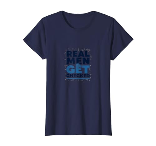 Bewusstsein für Prostatakrebs: Echte Männer Werden überprüft T-Shirt, Damen, Marineblau, XS Bewusstsein für Prostatakrebs: Echte Männer Werden überprüft T-Shirt, Damen, Marineblau, XS von Generic
