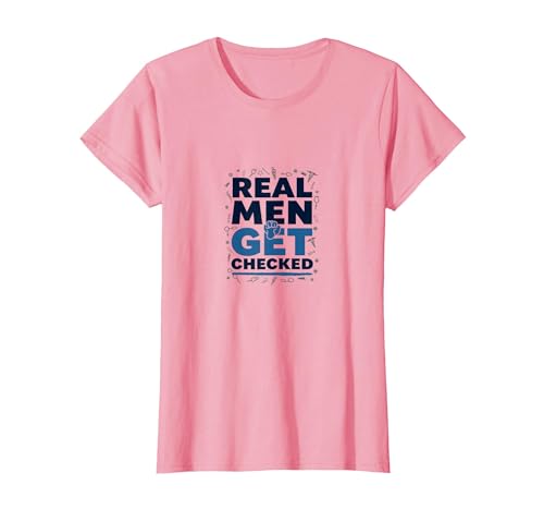 Bewusstsein für Prostatakrebs: Echte Männer Werden überprüft T-Shirt, Damen, Rosa, XS Bewusstsein für Prostatakrebs: Echte Männer Werden überprüft T-Shirt, Damen, Rosa, XS von Generic