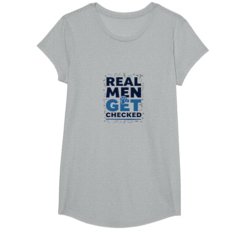Bewusstsein für Prostatakrebs: Echte Männer Werden überprüft T-Shirt, Girls, Grau Meliert, XS Bewusstsein für Prostatakrebs: Echte Männer Werden überprüft T-Shirt, Girls, Grau Meliert, XS von Generic