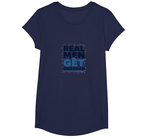Bewusstsein für Prostatakrebs: Echte Männer Werden überprüft T-Shirt, Girls, Marineblau, XS Bewusstsein für Prostatakrebs: Echte Männer Werden überprüft T-Shirt, Girls, Marineblau, XS von Generic