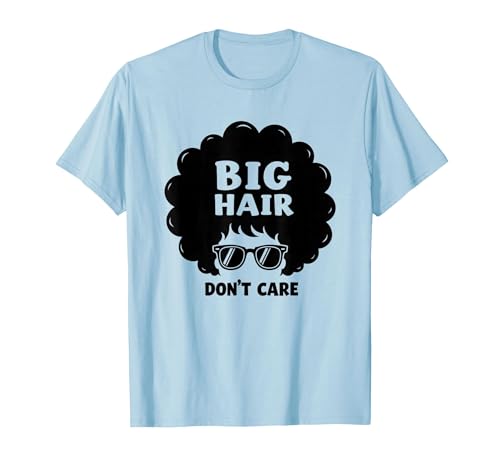Big Hair Don't Care Retro Afro Sonnenbrille Grafik T-Shirt, Herren, Himmelblau, XXL Big Hair Don't Care Retro Afro Sonnenbrille Grafik T-Shirt, Herren, Himmelblau, XXL von Generic
