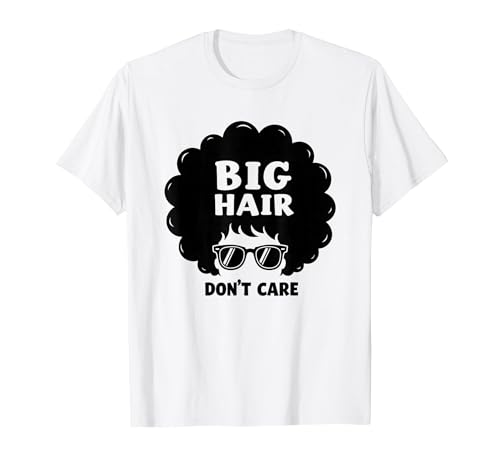 Big Hair Don't Care Retro Afro Sonnenbrille Grafik T-Shirt, Herren, Weiß, M Big Hair Don't Care Retro Afro Sonnenbrille Grafik T-Shirt, Herren, Weiß, M von Generic