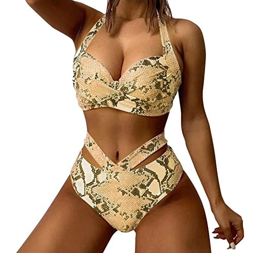 Bikini Damen Set Bandeau Bikini Set Bikini Slip Damen Neckholder Bikini Damen Set Bauchweg Tankini Trainingsshirt Herren Bikini-Set bedrucktes dreiteiliges Strandabnutzungs-heißes von Generic