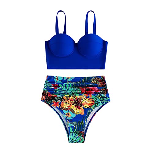 Bikini Damen Set Bandeau Bikini Set Bikini Slip Damen Neckholder Bikini Damen Set Bauchweg Tankini Trainingsshirt Herren Bikini-Set bedrucktes dreiteiliges Strandabnutzungs-heißes von Generic