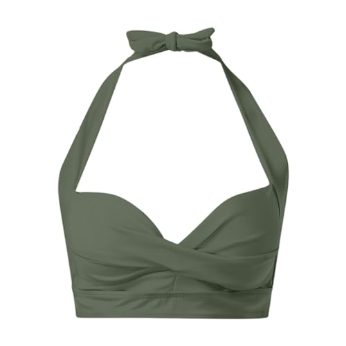 Bikini Oberteil Schwarz Push Up - Bikinioberteile für Damen Große Brüste Wickeloptik V Ausschnitt Bademode Sexy Neckholder Bikini Top Padded Schnell Trocknend Sommer Strand Swimsuits Bikini Oberteil Schwarz Push Up - Bikinioberteile für Damen Große Brüste Wickeloptik V Ausschnitt Bademode Sexy Neckholder Bikini Top Padded Schnell Trocknend Sommer Strand Swimsuits von Generic