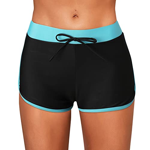 Bikini Shorts Damen Badeshorts Bauchweg Kurze Badehose Hohe Taille Schwimmhose Boardshorts Schnell Trocknen Kurze Sporthose Strandhose Kurz Leggings Wassersport Tankini Hose Schwimmshorts von Generic