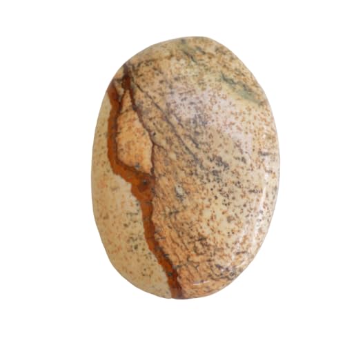 Bild Jaspis, 37 Karat, ovale Form, 31 x 22 x 6 mm, Halbedelstein für Jwellarherstellung, B-3002, 31*22*6mm, Edelstein, Azurit von Generic