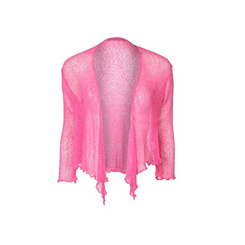 Binden Sie neue Damen Crochet mit Damen Cropped Bolero Cardigan Top Größen Gr. One size, rose von Generic