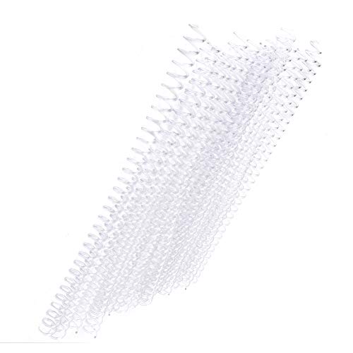 Bindespulen, Spiralbindung, Spiralbindespulen, 20 Stück, 30-Loch-Kunststoff, für A4-Papier (13 mm x 30 Löcher, transparent, 20 Streifen) von Generic