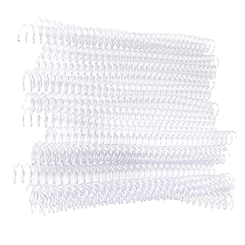 Bindespulen, Spiralbindung, Spiralbindespulen, 20 Stück, 30-Loch-Kunststoff, für A4-Papier (19 mm x 30 Löcher, transparent, 20 Streifen) von Generic